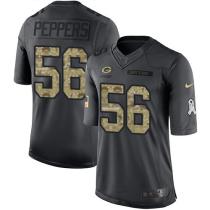 Green Bay Packers -56 Julius Peppers Nike Anthracite 2016 Salute to Service Jersey Green Bay Packers -56 Julius Peppers Nike Anthracite 2016 Salute to Service Jersey
