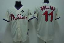 Philadelphia Phillies #11 Jimmy Rollins Stitched Cream MLB Jersey Philadelphia Phillies #11 Jimmy Rollins Stitched Cream MLB Jersey
