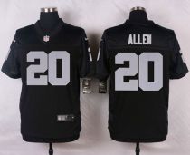 Nike Oakland Raiders #20 Nate Allen Black Team Color Men's Stitched NFL Elite Jersey Nike Oakland Raiders #20 Nate Allen Black Team Color Men's Stitched NFL Elite Jersey