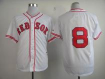 Boston Red Sox #8 Carl Yastrzemski White 1936 Turn Back The Clock Stitched MLB Jersey Boston Red Sox #8 Carl Yastrzemski White 1936 Turn Back The Clock Stitched MLB Jersey