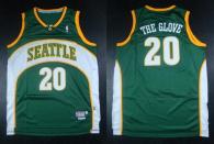 Mitchell And Ness Oklahoma City Thunder -20 Gary Payton Green The Glove Stitched NBA Jersey