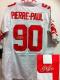 Nike New York Giants #90 Jason Pierre-Paul White Men's Stitched NFL Elite Autographed Jersey