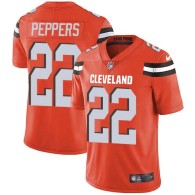 Nike Browns -22 Jabrill Peppers Orange Alternate Stitched NFL Vapor Untouchable Limited Jersey