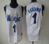 Orlando Magic -1 Penny Hardaway White Throwback Stitched NBA Jersey