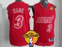 Miami Heat -3 Dwyane Wade Red Big Color Fashion Finals Patch Stitched NBA Jersey Miami Heat -3 Dwyane Wade Red Big Color Fashion Finals Patch Stitched NBA Jersey