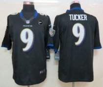 Nike Ravens -9 Justin Tucker Black Alternate With Art Patch Stitched NFL Limited Jersey Nike Ravens -9 Justin Tucker Black Alternate With Art Patch Stitched NFL Limited Jersey