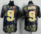 Nike New Orleans Saints -9 Drew Brees Team Color NFL Elite Fanatical Version Jersey