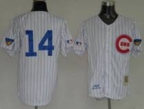 Mitchell and Ness Chicago Cubs -14 Ernie Banks Stitched White Throwback MLB Jersey Mitchell and Ness Chicago Cubs -14 Ernie Banks Stitched White Throwback MLB Jersey