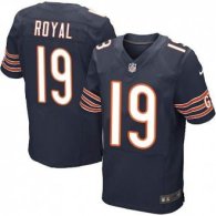 Nike Chicago Bears -19 Eddie Royal Navy Blue Team Color Stitched NFL Elite Jersey