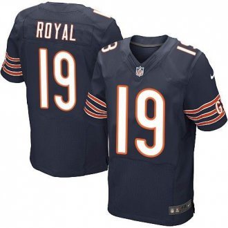 Nike Chicago Bears -19 Eddie Royal Navy Blue Team Color Stitched NFL Elite Jersey