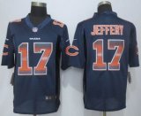 2015 New Nike Chicago Bears -17 Alshon Jeffery Pro Line Navy Blue Fashion Strobe Jersey