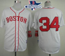 Boston Red Sox #34 David Ortiz White Cool Base 2013 World Series Champions Patch Stitched MLB Jersey Boston Red Sox #34 David Ortiz White Cool Base 2013 World Series Champions Patch Stitched MLB Jersey