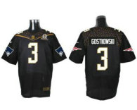 Nike New England Patriots -3 Stephen Gostkowski Black 2016 Pro Bowl Stitched NFL Elite Jersey