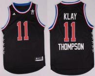 Golden State Warriors -11 Klay Thompson Black 2015 All Star Stitched NBA Jersey