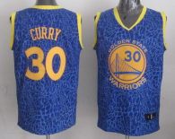 Golden State Warriors -30 Stephen Curry Blue Crazy Light Stitched NBA Jersey