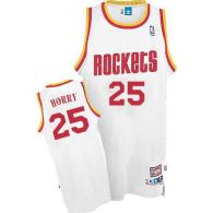 Houston Rockets -25 Robert Horry White Throwback Stitched NBA Jersey