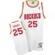 Houston Rockets -25 Robert Horry White Throwback Stitched NBA Jersey