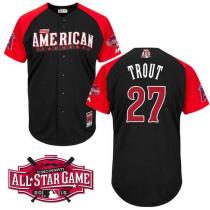 Los Angeles Angels of Anaheim -27 Mike Trout Black 2015 All-Star American League Stitched MLB Jersey Los Angeles Angels of Anaheim -27 Mike Trout Black 2015 All-Star American League Stitched MLB Jersey