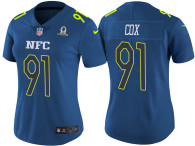 WOMEN'S NFC 2017 PRO BOWL PHILADELPHIA EAGLES #91 FLETCHER COX BLUE GAME JERSEY