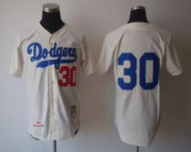 Mitchell And Ness 1962 Los Angeles Dodgers -30 Maury Wills Cream Stitched Throwback MLB Jersey Mitchell And Ness 1962 Los Angeles Dodgers -30 Maury Wills Cream Stitched Throwback MLB Jersey