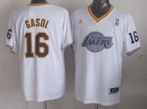 Los Angeles Lakers -16 Pau Gasol White 2013 Christmas Day Swingman Stitched NBA Jersey Los Angeles Lakers -16 Pau Gasol White 2013 Christmas Day Swingman Stitched NBA Jersey