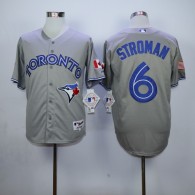 Toronto Blue Jays #6 Marcus Stroman Grey New Cool Base Stitched MLB Jersey