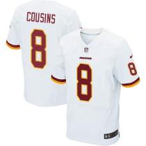 Nike Washington Redskins -8 Kirk Cousins White Men's Stitched NFL Elite Jersey Nike Washington Redskins -8 Kirk Cousins White Men's Stitched NFL Elite Jersey