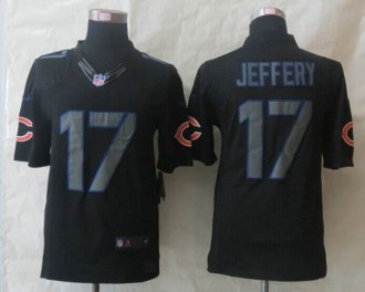 Chicago Bears -17 Alshon Jeffery Impact Limited Black Jersey