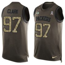 Nike Packers -97 Kenny Clark Green Stitched NFL Limited Salute To Service Tank Top Jersey Nike Packers -97 Kenny Clark Green Stitched NFL Limited Salute To Service Tank Top Jersey