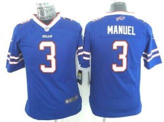 Youth Nike Bills -3 E J Manuel Royal Blue Team Color NFL Elite Jersey