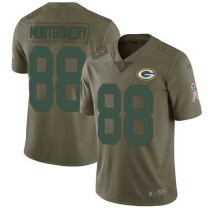 Nike Packers -88 Ty Montgomery Olive Stitched NFL Limited 2017 Salute To Service Jersey Nike Packers -88 Ty Montgomery Olive Stitched NFL Limited 2017 Salute To Service Jersey
