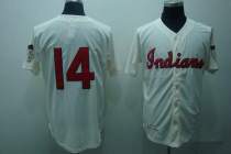 Mitchell and Ness Cleveland Indians -14 Larry Doby Stitched Cream Throwback MLB Jersey Mitchell and Ness Cleveland Indians -14 Larry Doby Stitched Cream Throwback MLB Jersey