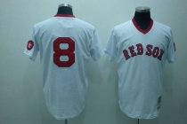Mitchell and Ness Boston Red Sox #8 Carl Yastrzemski Stitched White Throwback MLB Jersey Mitchell and Ness Boston Red Sox #8 Carl Yastrzemski Stitched White Throwback MLB Jersey