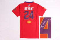 Autographed 2014 NBA All Star Los Angeles Lakers -24 Kobe Bryant Red Jerseys Autographed 2014 NBA All Star Los Angeles Lakers -24 Kobe Bryant Red Jerseys
