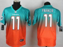 Nike Miami Dolphins -11 DeVante Parker Aqua Green Orange Stitched NFL Elite Fadeaway Fashion Jersey Nike Miami Dolphins -11 DeVante Parker Aqua Green Orange Stitched NFL Elite Fadeaway Fashion Jersey