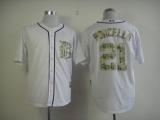 Detroit Tigers #21 Rick Porcello White USMC Cool Base Stitched MLB Jersey