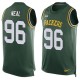 Nike Green Bay Packers -96 Mike Neal Green Team Color Stitched NFL Limited Tank Top Jersey