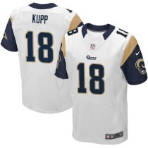 Nike Rams -18 Cooper Kupp White Stitched NFL Elite Jersey Nike Rams -18 Cooper Kupp White Stitched NFL Elite Jersey