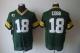 Nike Green Bay Packers #18 Randall Cobb Green Team Color With C Patch Men's Stitched NFL Elite Jerse