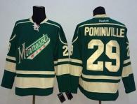 Minnesota Wild -29 Jason Pominville Green Stitched NHL Jersey