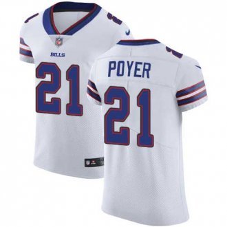 Nike Bills -21 Jordan Poyer White Stitched NFL Vapor Untouchable Elite Jersey