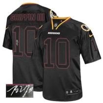 Nike Washington Redskins -10 Robert Griffin III Lights Out Black Men's Stitched NFL Elite Autographe Nike Washington Redskins -10 Robert Griffin III Lights Out Black Men's Stitched NFL Elite Autographe
