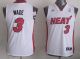 Miami Heat #3 Dwyane Wade White Stitched Youth NBA Jersey