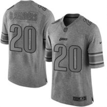 Nike Detroit Lions -20 Barry Sanders Gray Stitched NFL Limited Gridiron Gray Jersey Nike Detroit Lions -20 Barry Sanders Gray Stitched NFL Limited Gridiron Gray Jersey