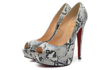 CL 14 cm Snakeskin sand fish mouth sandals AAA CL 14 cm Snakeskin sand fish mouth sandals AAA