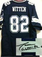 Nike Dallas Cowboys #82 Jason Witten Navy Blue Team Color Men's Stitched NFL Elite Autographed Jerse