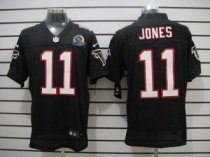Nike Falcons 11 Julio Jones Black Alternate With Hall of Fame 50th Patch Stitched NFL Elite Jersey Nike Falcons 11 Julio Jones Black Alternate With Hall of Fame 50th Patch Stitched NFL Elite Jersey