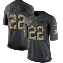 Arizona Cardinals -22 Tony Jefferson Nike Anthracite 2016 Salute to Service Jersey