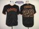 San Francisco Giants #28 Buster Posey Black W 2014 World Series Patch Stitched MLB Jersey
