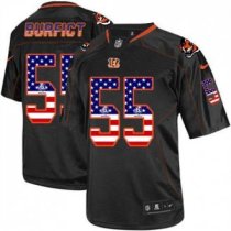 Nike Cincinnati Bengals -55 Vontaze Burfict Black NFL Elite USA Flag Fashion jersey Nike Cincinnati Bengals -55 Vontaze Burfict Black NFL Elite USA Flag Fashion jersey